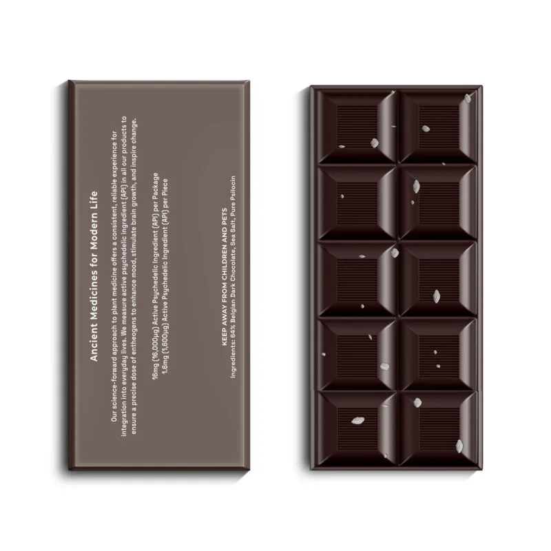 Entheo Dark Chocolate & Sea Salt Bar Magic mushroom UK