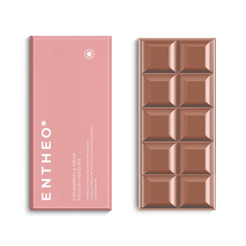 Entheo Strawberries & Cream Chocolate Bar